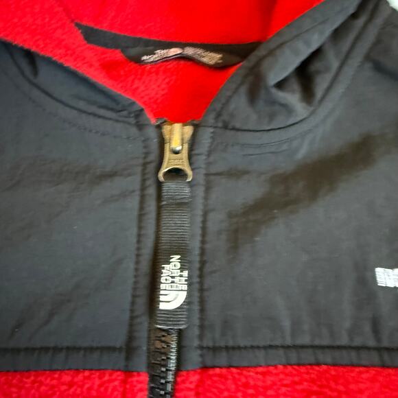 The North Face Freestyle Fleece Hooded Jacket Red Youth Large 14/16 - Picture 7 of 13